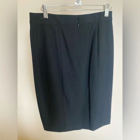 Ann Taylor Black Skirt Suit SET - Button-up Blazer and Matching Skirt - Picture 6 of 7